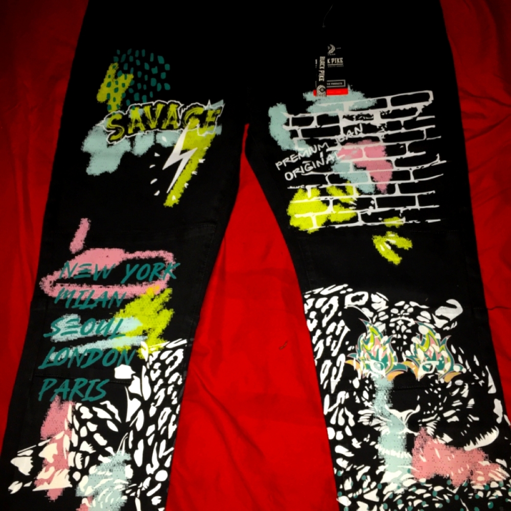 Black pike jeans